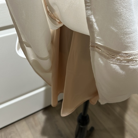 For Love of Lemons beige lace hippie boho dress. M - Picture 13 of 15